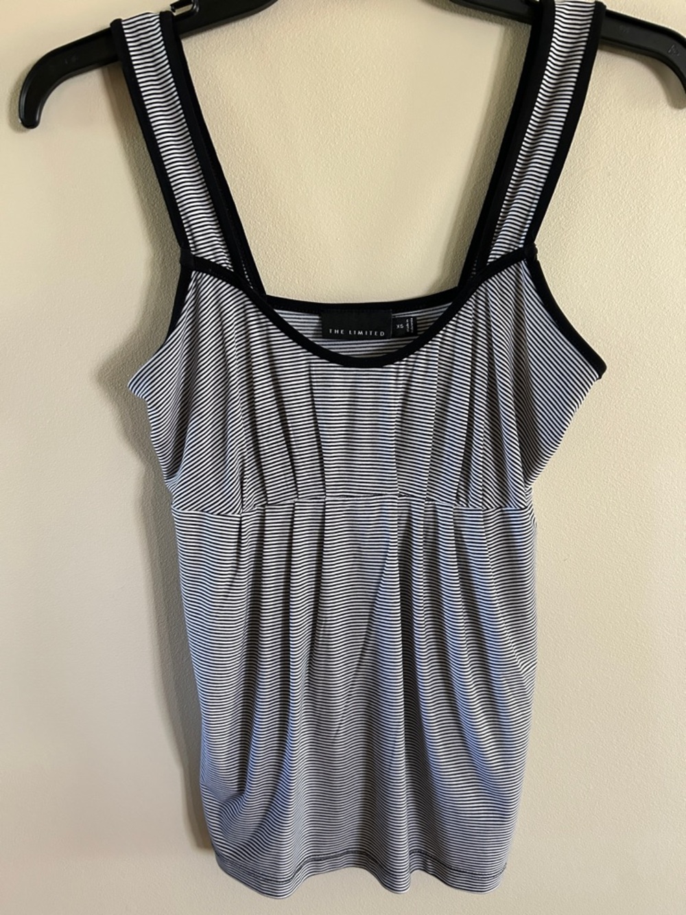 The Limited Black & White Striped Tank Top